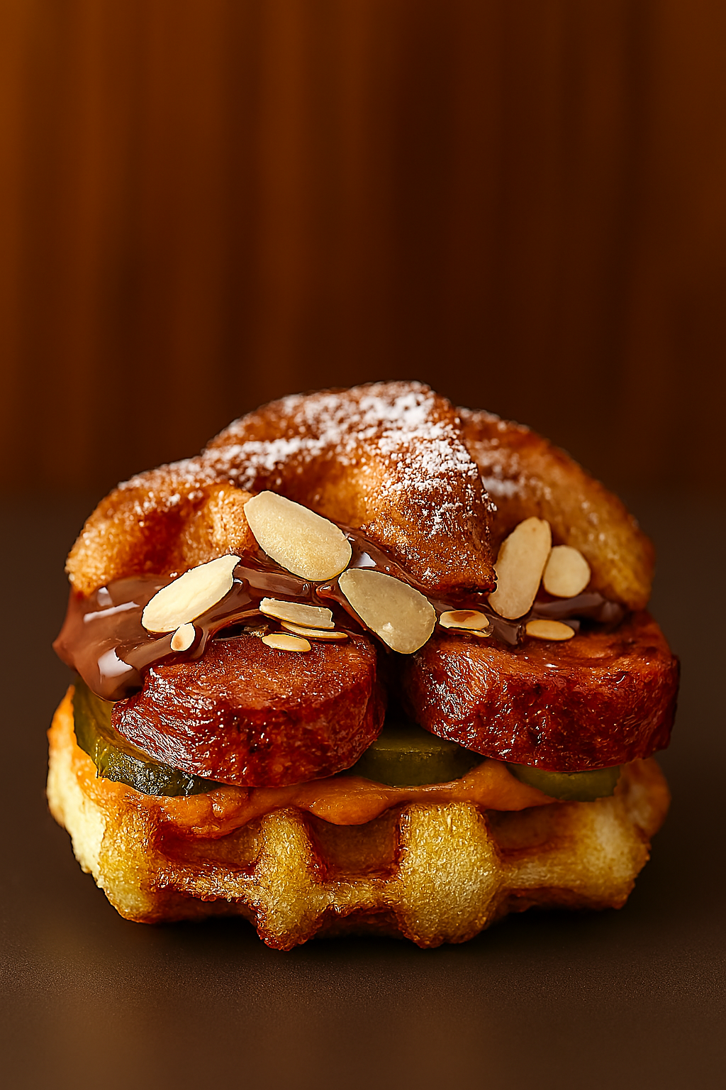 Nutella Almond Croffle